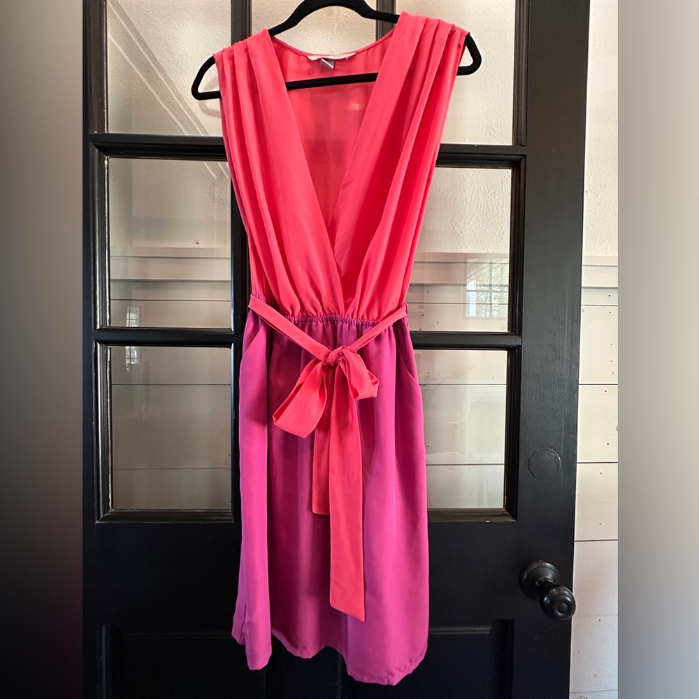 Harper & Gray Pink and Purple Women's Dress with Pockets